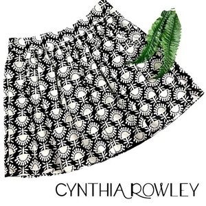 Cynthia Rowley 100% Cotton Circle Party/Date Night Skirt NWOT